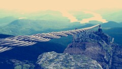 Ropes landscape Mountains nature