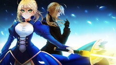 saber fate zero anime girls big boobs Anime