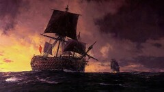 sailing ship artwork Sea ship