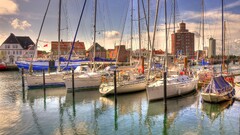 sailing ship boat cityscape vehicle Sailboats