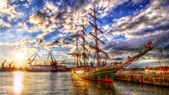 sailing ship hdr ship