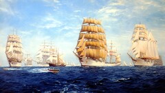 sailing ship Sea artwork ship