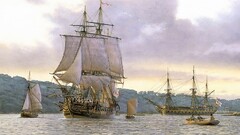 sailing ship ship artwork