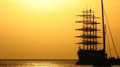 sailing ship sky Sea ship vehicle