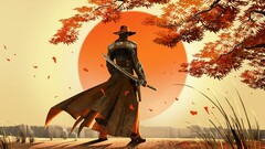 samurai artwork fantasy art Cowboys Japan video games