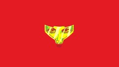 samus aran Minimalism metroid video games red background