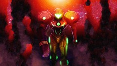 samus aran video games metroid prime artwork video game art red