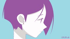 sayonara zetsubou sensei anime girls Anime cyan background