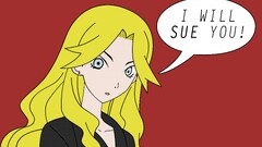 sayonara zetsubou sensei anime girls blonde red background