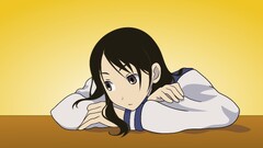 sayonara zetsubou sensei Anime kitsu chiri yellow background