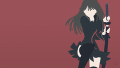 school uniform thigh highs Black Bullet Kisara Tendo Minimalism