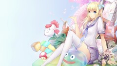 school uniform thigh highs original characters Anime