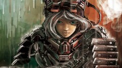 science fiction anime girls Anime artwork armor futuristic