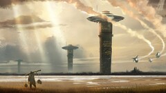 science fiction artwork futuristic