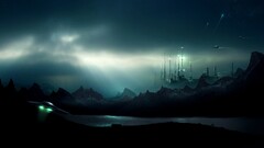 science fiction futuristic artwork digital art