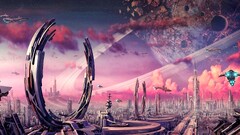 science fiction futuristic city futuristic cityscape