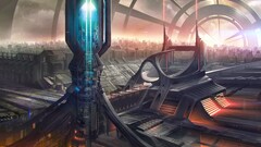 science fiction futuristic city futuristic