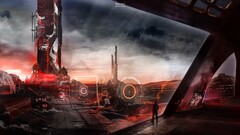 science fiction futuristic digital art