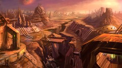 science fiction ruin artwork