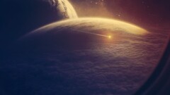 science fiction space art planet Space digital art