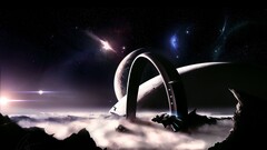 science fiction Space cgi render digital art