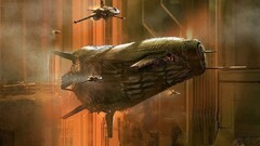 science fiction spaceship futuristic