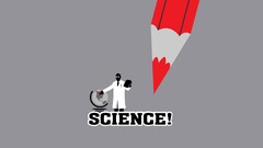Science humor Simple Background Minimalism gray background