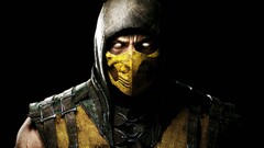 Scorpion (character) Mortal Kombat yellow leather armor mask