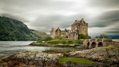 Scotland Bridge clouds uk Eilean Donan