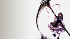 scythe anime girls Anime Simple Background