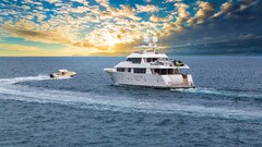 Sea beach boat sky clouds sunlight