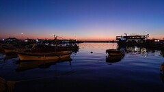 Sea blue ship night lights Turkey