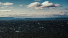 Sea blue sky fall nature landscape water