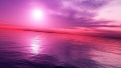 Sea nature sky purple pink