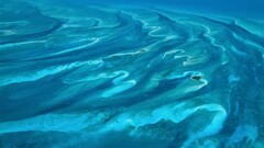 Sea nature water aerial view Island cyan
