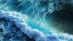 Sea nature waves cyan water Turquoise splashes