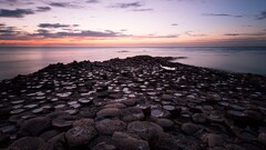 Sea rock formation coast clouds nature Northern Ireland