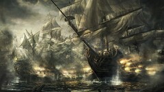Sea ship War artwork empire: total war video games PC gaming