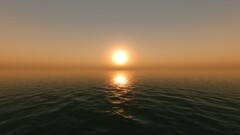 Sea sun sunset horizon
