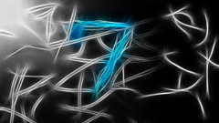 selective coloring digital art blue shapes lines cyan numbers