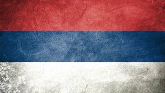 serbia flag red blue white grunge