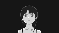 serial experiments lain Lain Iwakura Simple Background Anime