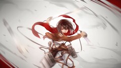 shingeki no kyojin Anime anime girls mikasa ackerman