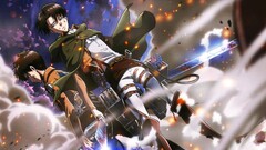 shingeki no kyojin Eren Jeager Levi Ackerman Anime anime boys