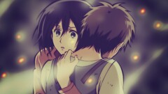 shingeki no kyojin Eren Jeager mikasa ackerman Anime anime girls