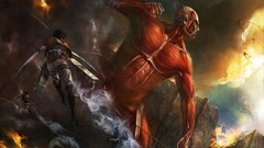 shingeki no kyojin Eren Jeager mikasa ackerman Anime