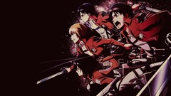 shingeki no kyojin Eren Jeager mikasa ackerman Armin Arlert
