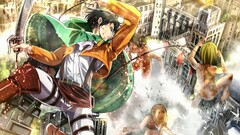 shingeki no kyojin Levi Ackerman warrior anime boys sword Anime