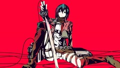 shingeki no kyojin mikasa ackerman Anime anime girls artwork
