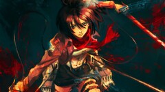 shingeki no kyojin mikasa ackerman Anime anime girls